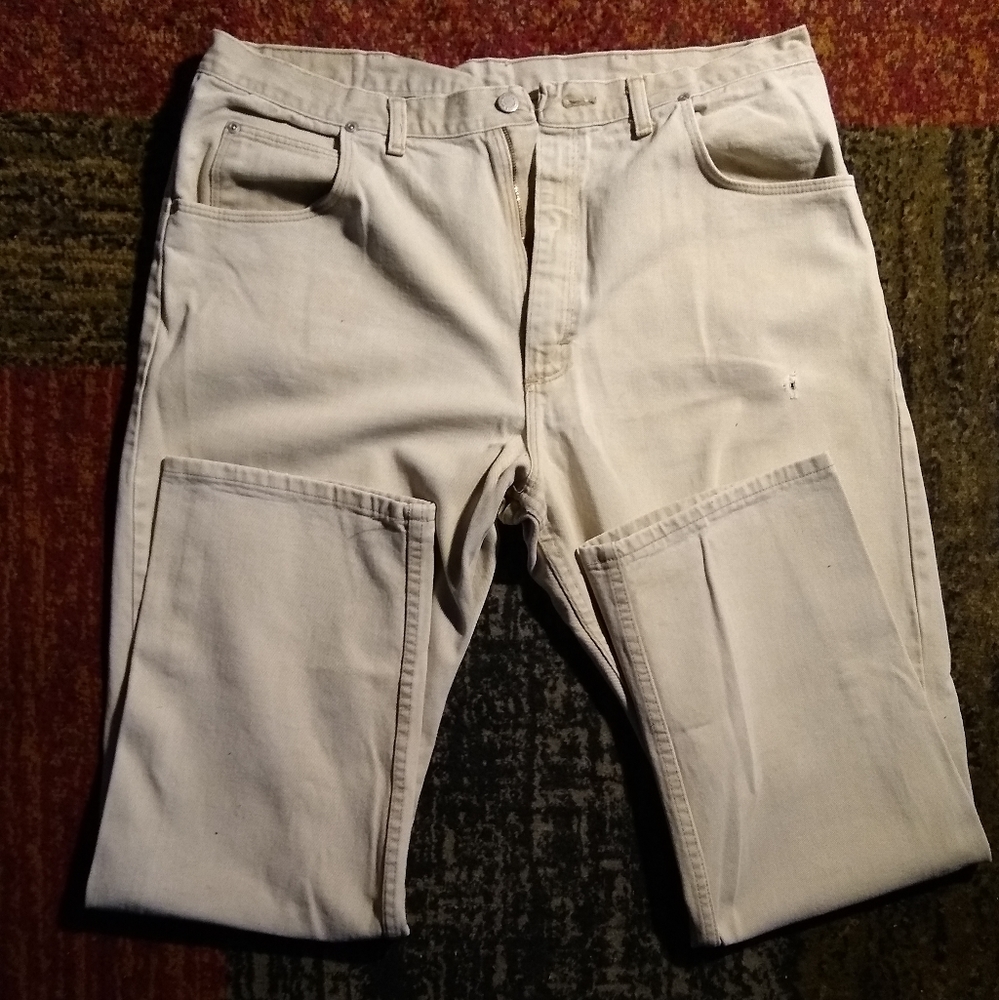 Beige jeans
